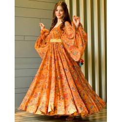 Mustard Yellow Gorgeous Festival Gown